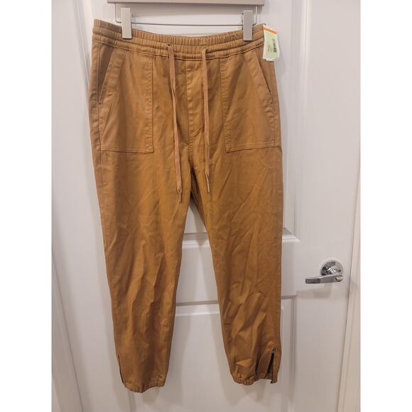 Joe's Brown Jogger Pants with Ankle Zippers - Picture 7 of 9